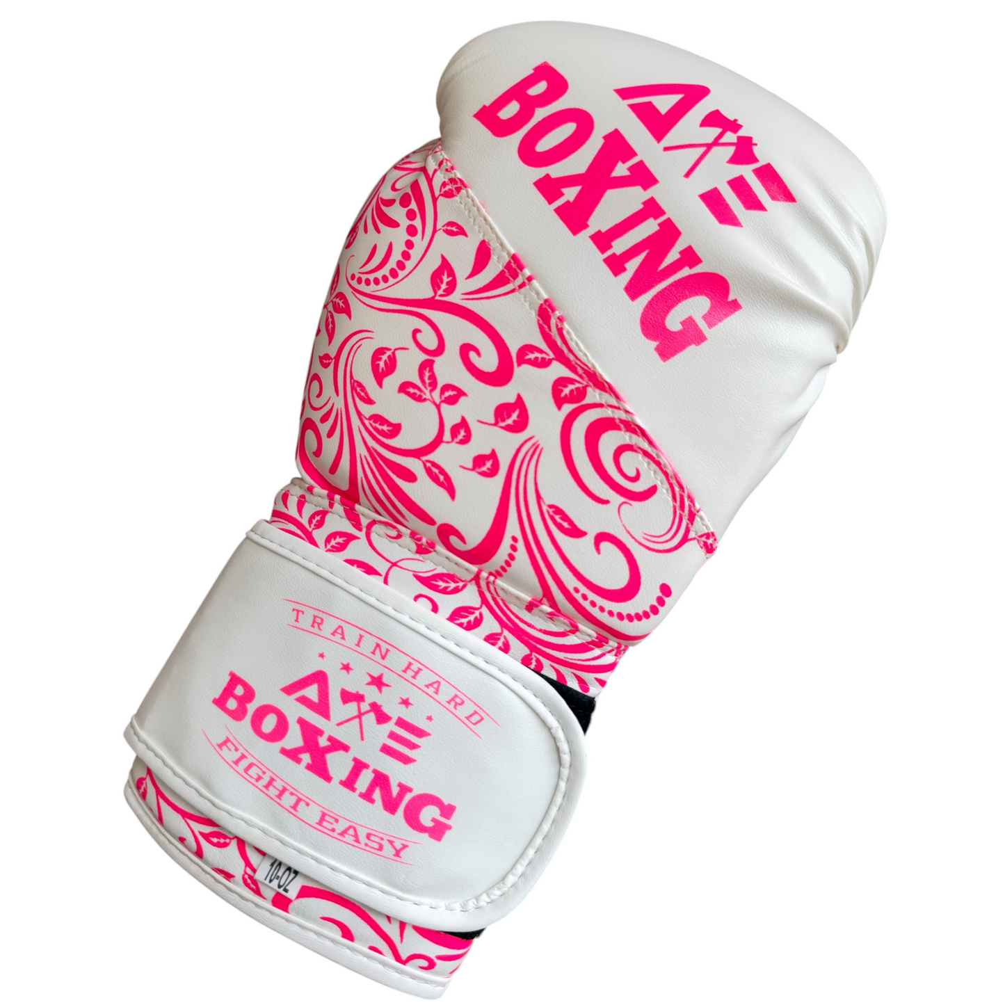 AXE Retro Pink/White Boxing Gloves – Premium Training & Sparring Gloves UK