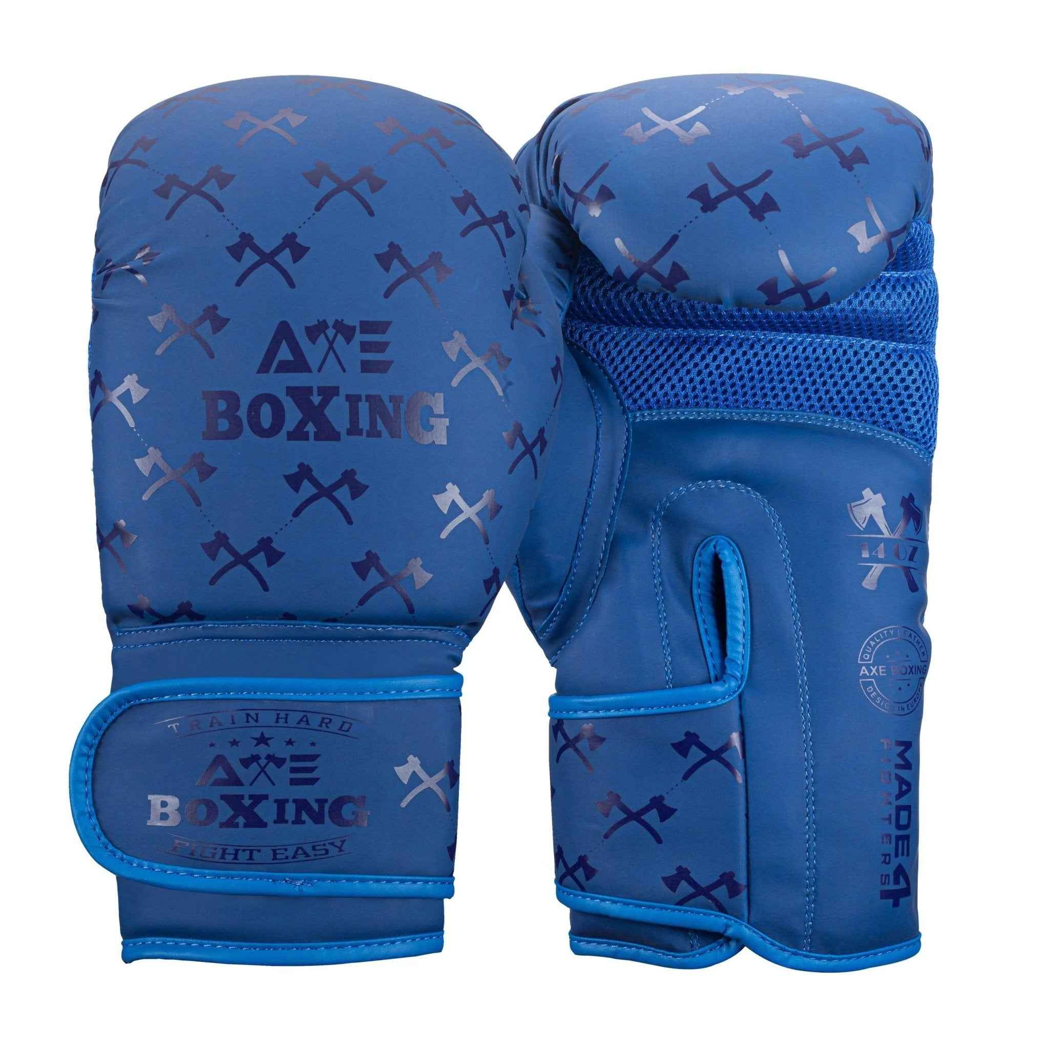 Axe boxing gloves UK Blue training gloves