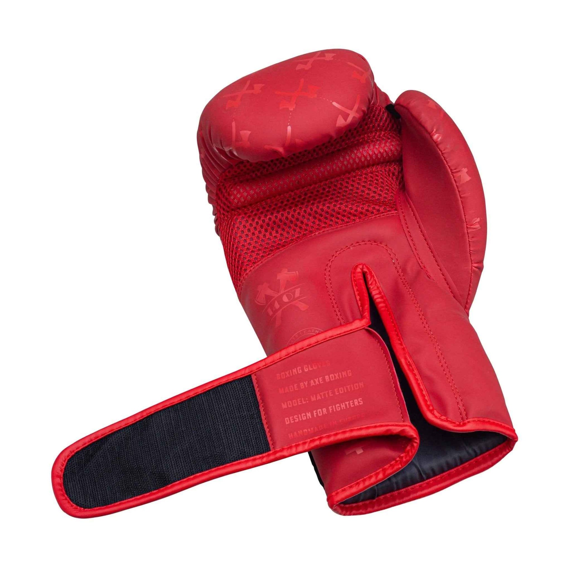 Axe Boxing Gloves Matt Red Edition